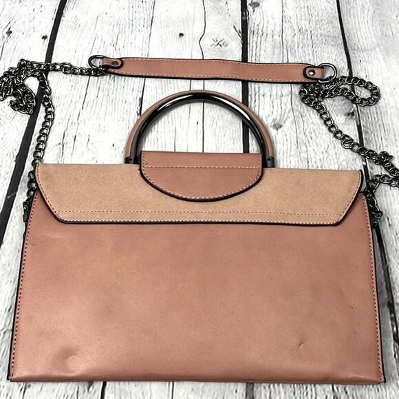 Mellow World Crossbody Bag Snap Closure Misty Rose Two Tone Gunmetal Hardware - Picture 2 of 8